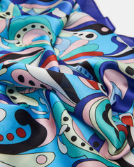 BLUE PRINTED SCARF