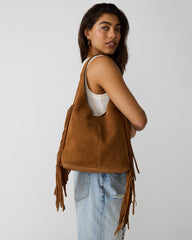 AUTUMN FRINGE BAG TOBACCO