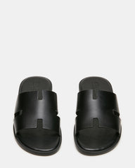 YUSSUF BLACK LEATHER