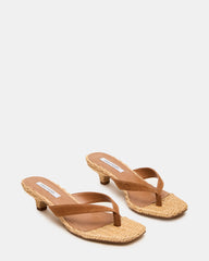 TRACIE RAFFIA CHESTNUT SUEDE